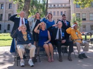 Phoenix Veterans Day Parade Grand Marshals salute